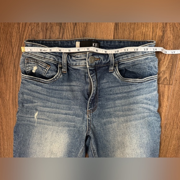 KUT from the Kloth Rachel Mom Jeans Size 6 Distressed Raw Hem - Picture 12 of 14